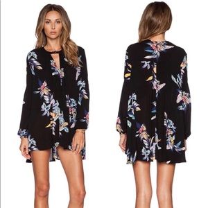 Free People Tree Swing Tunic Dress in Night Combo